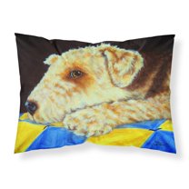 Carolines Treasures AMB1174PILLOWCASE Airedale Terrier Mommas Quilt Fabric Standard Pillowcase Standard multicolor