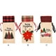 thumbnail image 5 of Ropa navideña con patrón de rejilla con cordón, manga de cerveza, de comedor, cubierta de botella de vino de lino de Año Nuevo, bolsa de Kits de decoración para fiestas Árbol de Navidad Wosthever HA068795-01, 5 of 6