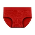 thumbnail image 2 of HOMBOM Underwear for Women Briefs High Waisted Red Seamless High Waisted Butt Lifting Tummy Control Spandex Ladies Panties M, 2 of 4
