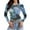 Light Blue, variant on Lace Mesh Sheer Long Sleeve Tops for Women Layering Floral Embroidery See Through Tee Fitted Tight T Shirts Blouses Light Blue M