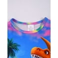 thumbnail image 5 of ATAIKU 3D HD Printed 3-12Y Little Boys Dinosaur 2-Piece Pajamas Set Kids Boy Short Sleeve Tee and Shorts Sleepwear Toddler Jammies, 5 of 11