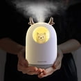 thumbnail image 3 of Humidificador USB, mini humidificador portátil de 300 ml con luz nocturna LED de 7 colores, modo de niebla ajustable y apagado automático, funcionamiento silencioso para niños, niños (color blanco) brillar Electrónica, 3 of 4