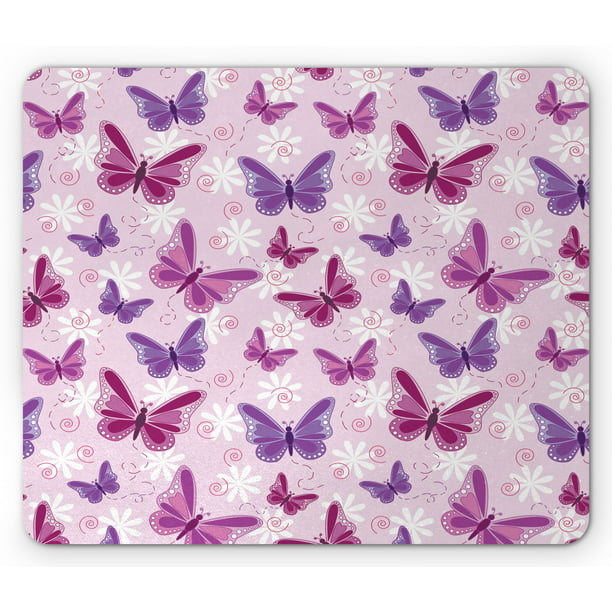 Butterfly Mouse Pad, Various Flying Butterflies with Fairy Colors ...