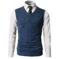 thumbnail image 2 of H2H Mens Casual Slim Fit Basic Knitted V-Neck Pullover Sweaters Vest (CMOV042), 2 of 6