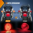 thumbnail image 5 of Nilight LED Turn Signal Rear Brake Running Lights 1157 Double Contacts Plug and Play for Harley Davidson Dyna Sportster Touring Street Glide Road Glide Road King Iron 883, 2 Years Warranty, 5 of 8