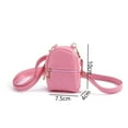 thumbnail image 2 of New Lightweight PU Leather Portable Makeup Bag Mini Cash Wallet Crossbody bag Shoulder bag Coin Purse BROWN, 2 of 8