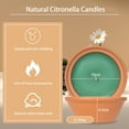 thumbnail image 5 of Aottom Citronella Jar Candles Outdoor Burn for 150h Summer Garden Yard 2 Pack Soy Wax, 5 of 7