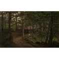 thumbnail image 3 of Amaldus Nielsen 24x16 Black Modern Framed Museum Art Print Titled - Under the Trees, Swollen at Mandal (1908), 3 of 5