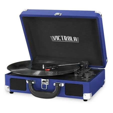 Innovative Technology Victrola Solid Suitcase Bluetooth Record Player