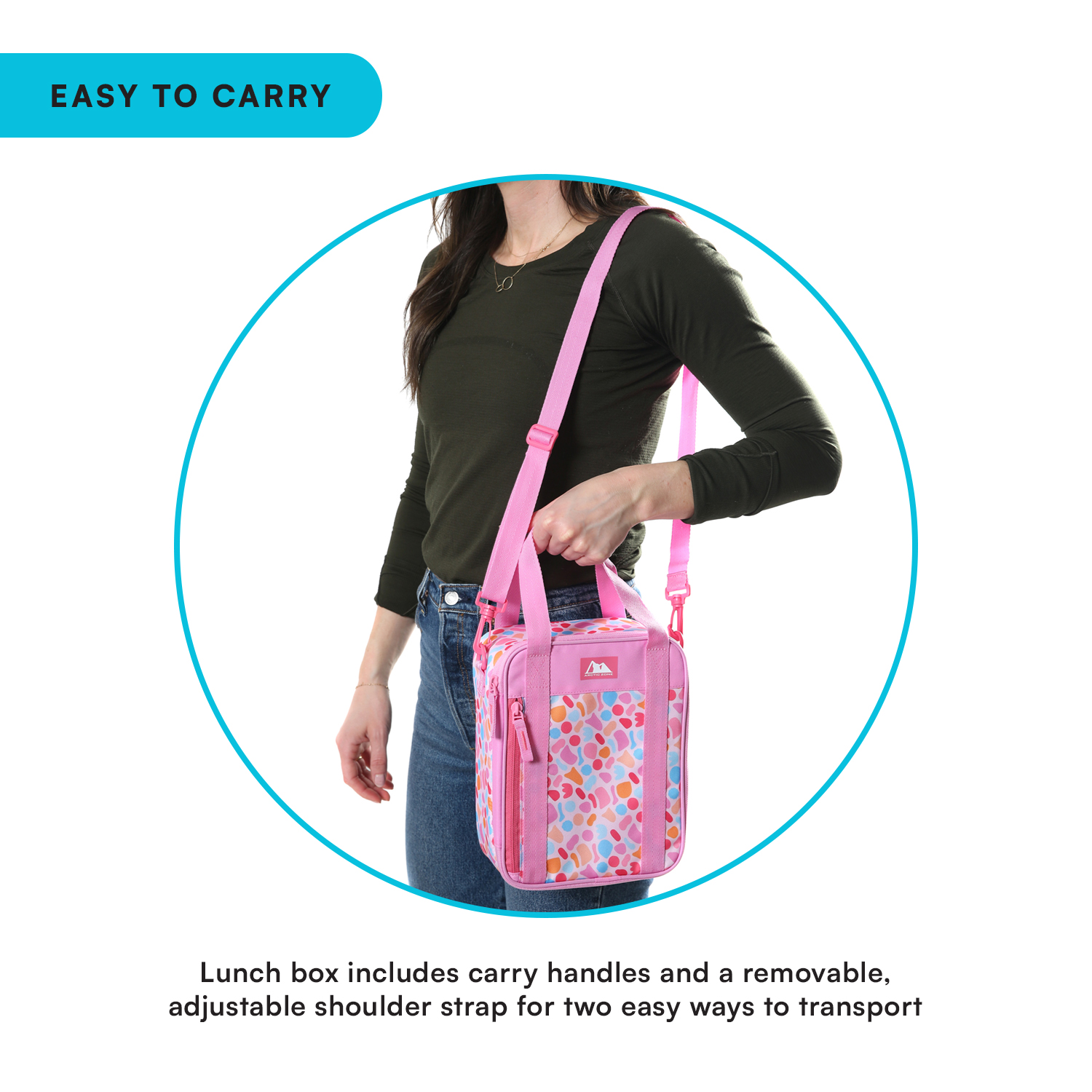 Arctic Zone Urban Lunch Box Combo with Ice Pack and Sandwich Container - Tutti Frutti