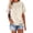 Beige, variant on Womens Shirts Short Sleeve Kelon Womens Blouses Short Sleeve Shirts Cowl Neck 2026 Casual Summer Tshirt Outfits Trendy Clothes, XL