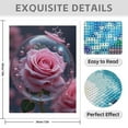 thumbnail image 3 of Diamond Art Kit for Adults, Rose Pink Print No.851 Diamond Painting for Adults Beginners, 5D DIY Diamond Art Painting Kits, Colorful Diamond Painting Craft for Home Decor 12x16, 3 of 7