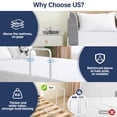 thumbnail image 4 of Barandilla de protección de cama WYBITNY para niños pequeños, acolchada con espuma, 150 cm, 4 of 8
