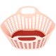 thumbnail image 3 of GOOHOCHY Cesta de almacenamiento de plástico con diseño de asa, cesta de frutas, cesta de compras, cesta portátil, cesta plegable, 3 of 8