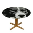 thumbnail image 3 of JEUXUS Cute Collie Dog Round Table Cover Fitted Outdoor Tablecloth Home Decor for Picnic Camping Dinner, 3 of 7