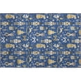 thumbnail image 2 of Addison Rugs Mayfield Premium Machine Washable Transitional Holiday Navy Rectangle Rug, 1'8" x 2'6", 2 of 6