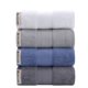 thumbnail image 5 of Nvzi 6 toallas de mano de algodón puro para baño, toallas de mano de algodón suave, supersuaves y altamente absorbentes para ducha, piscina, spa, gimnasio y uso diario, 72 x 34 cm (rosa claro)., 5 of 5