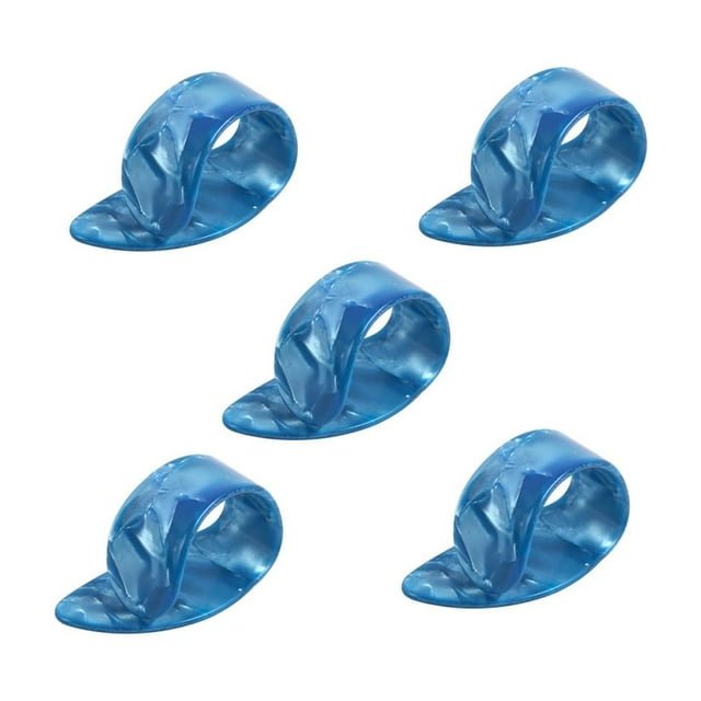 pitrice 5 Pcs Celluloid Guitar Thumb Finger Picks For Acoustic Electric Guitar Ukulele Bass