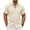 Beige, variant on COOFANDY Mens Short Sleeve Shirts Button Down Tops Beach Spread Collar Summer Blouses
