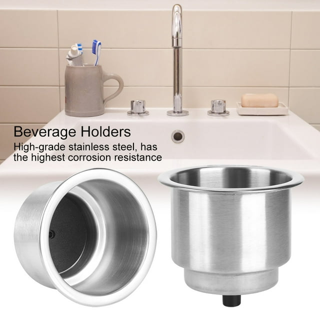 Portable Silver Cup Holders, Small Bottle Stand, Boat Dashboards Counters for Tables