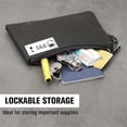 thumbnail image 2 of 2Pcs Lockable KOSMCCOMoney Bags Nylon Lock Bank Bag Coin Bag,Storage Cash Bag for Jewelry,Passport,C, 2 of 5