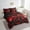 Red, variant on 7 Piece Game Bed in a Bag Queen Gamer Gifts, 3D Geometric Gaming Bedding Sets for Game Room Decor Comforter Set with Sheets Flame Game Consoles Bed Set Gaming Action Buttons Sheets Red
