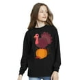thumbnail image 3 of Awkward Styles Thanksgiving Youth Sweatshirt Happy Turkey Crewneck Tee for Kids, 3 of 5