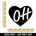 thumbnail image 2 of OH Ohio State in Heart Self-Inking Rubber Stamp Ink Stamper - Black Ink - Large 1-1/2 Inch, 2 of 7