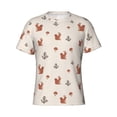 thumbnail image 4 of Vsdgher Cute Squirrel Print Men's Dry Fit Mesh Athletic Shirts Moisture Wicking Tennis T-Shirt Tops, 4 of 9