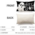 thumbnail image 5 of Halloween Pillow Covers 12x20 inch White Ghost Hey Boo Decor black Halloween Lumbar Pillow Covers Decorative for Halloween Home Decor for Sofa 026, 5 of 6
