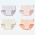 thumbnail image 2 of shoper Girls' Soft Seamless Panties Girl 6-17 Years Old Stretch Comfort Underwear Briefs, 4-Packs, 2 of 4