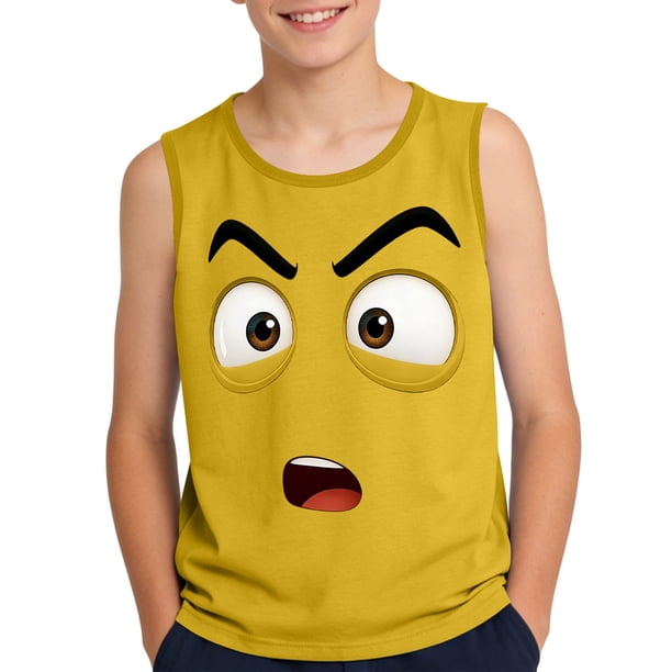 Niños Pequeños Camisola 3-15Years sin Mangas Tela Suave Gradiente Impresión Moda Linda para la Fiesta de Boda de Pageant Casual