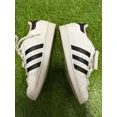 thumbnail image 4 of Adidas Mens Superstar Size 5.5 Shoes White Black Comfort Casual Leather Sneakers, 4 of 6