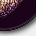thumbnail image 3 of Designart 'Sexy Golden Metallized Woman Lips III' Modern Circle Metal Wall Art 29x29 - Disc of 29, 3 of 5