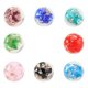 thumbnail image 3 of 8 piezas de cuentas brillantes para manualidades, luces nocturnas, piezas de joyería para pulseras, collares y pendientes (rojo, zafiro, verde, verde fruta, negro, rosa, morado, azul lago, 12 mm), 3 of 7