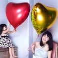 thumbnail image 3 of Dengjunhu 5PCS 36 Inches Red Heart Balloons Heart Love Aluminum Film Balloon, Oversized Love Heart Balloon Decoration Valentines Day Wedding Engagement Party Anniversary Decorations, 3 of 8