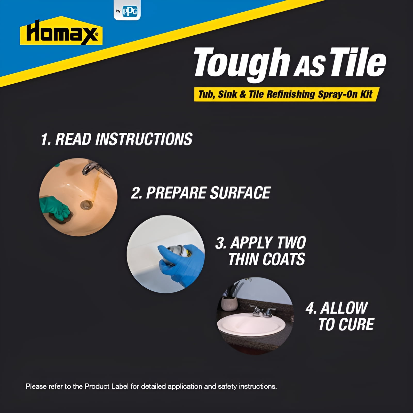 Homax Tough as Tile Epoxy Tub & Tile White Spray Paint 32 oz.