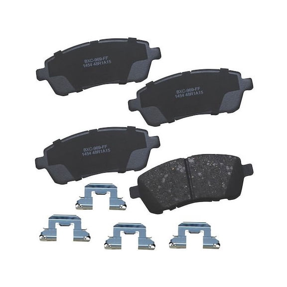 Front Brake Pad Set - Compatible with 2011 - 2019 Ford Fiesta 1.6L 4-Cylinder 2012 2013 2014 2015 2016 2017 2018