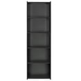 thumbnail image 5 of HomGarden 5-Tier Small Open Shelf Bookcase Narrow Storage Bookshelf Adult Kid Black, 5 of 6