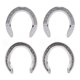 thumbnail image 1 of 4pcs Horseshoes Aluminum Alloy Light Weight Reliable Practical Horse Riding Accessory for Racecourse Farm No. 5, 1 of 5