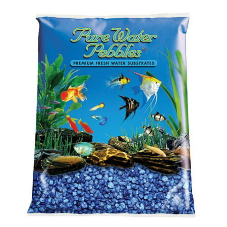 Pure Water Pebbles Aquarium Gravel 2-Pound Marine Blue (Pack of
