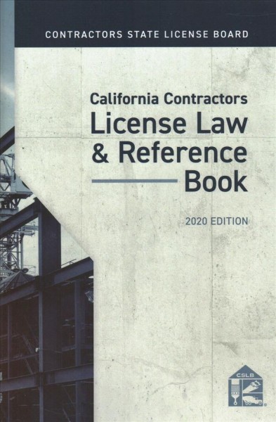 California Contractors License Law & Reference Book 2020 - Walmart.com ...