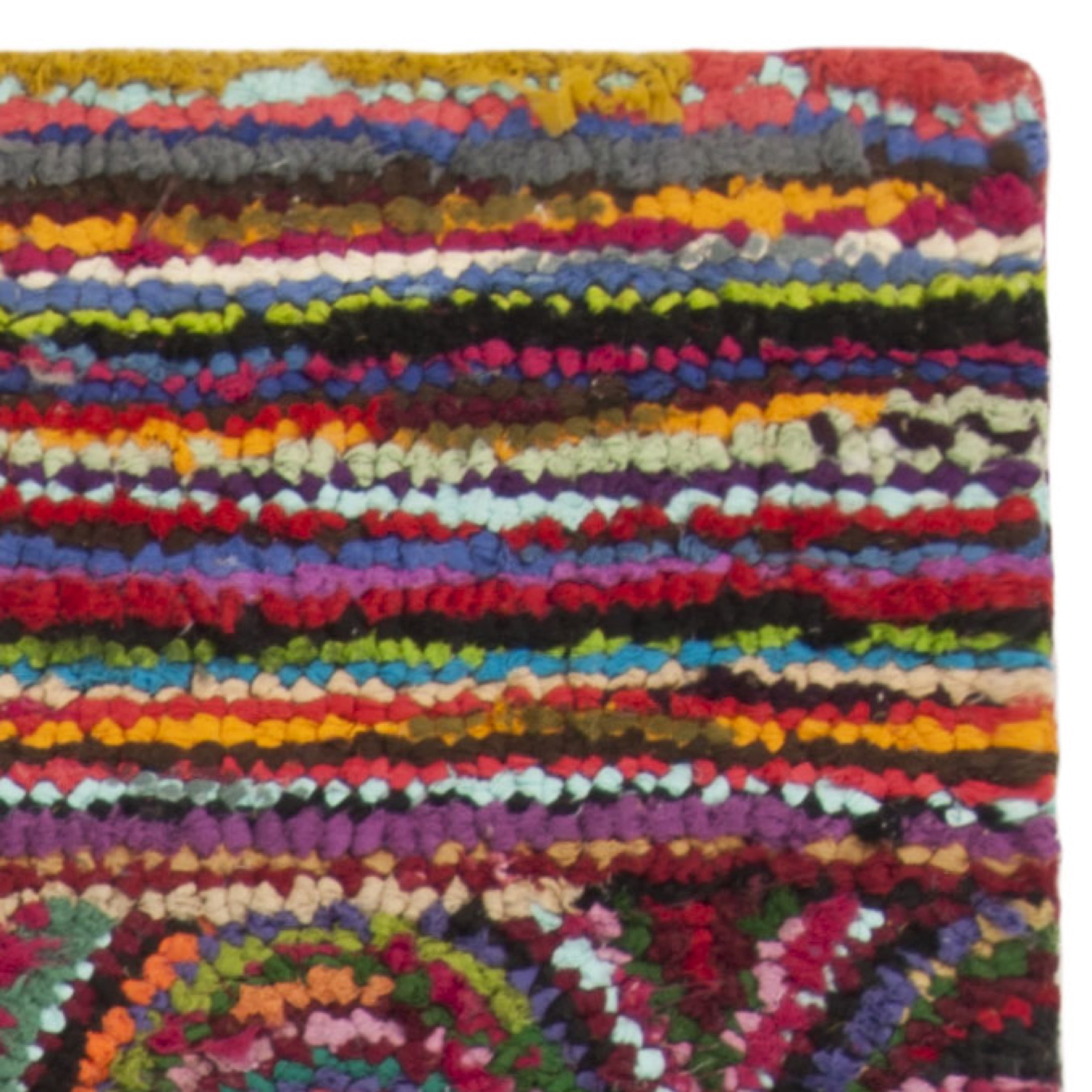 SAFAVIEH Nantucket Joanna Geometric Swirls Cotton Area Rug, Multi, 4' x 6'