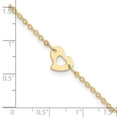 thumbnail image 5 of Primal Gold 14 Karat Yellow Gold Heart Anklet, 5 of 5