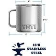 thumbnail image 4 of New YETI Rambler 14 oz Stainless Steel Vacuum Insulated Mug with Lid - Navy, 4 of 5