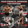 thumbnail image 2 of GARVEE 47" Olympic EZ Curl Weight Bar,Non-Slip,700 lb Capacity,Red Barbrll for Strength Training,1-Count, 2 of 7