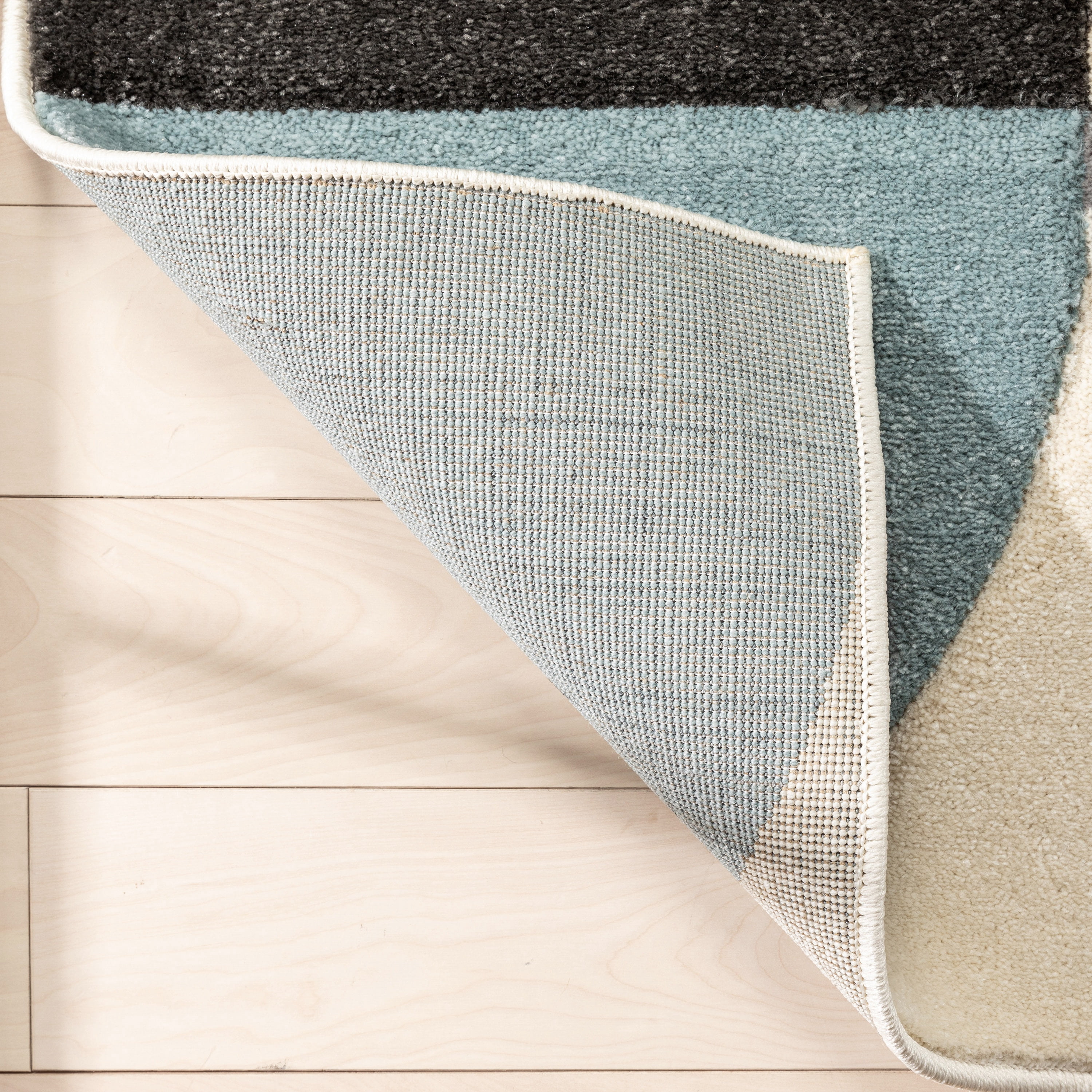 Well Woven Astrid Geometric Area Rug, 3' x 5', Dramatic High-Low Pattern, Easily Matchable Color Palette, Wood Floor Safe Backing