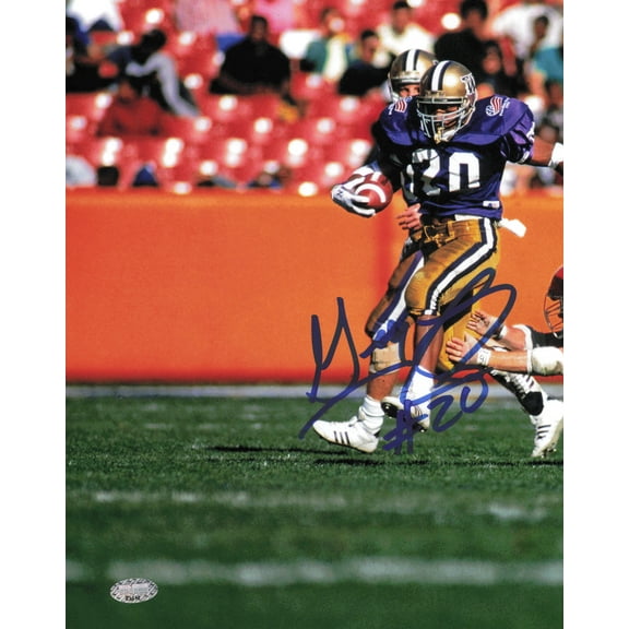 Greg Lewis Autographed 8x10 Photo University of Washington Huskies MCS Holo #63412