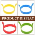 thumbnail image 2 of FENGGUIQU Nonstick Egg Rings Cooking Egg Molds Blue 1 Set, 2 of 6