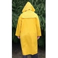 thumbnail image 4 of River City Garments(R) X-Large 49" Yellow Classic Plus .35 mm Polyester And PVC Rain Coat With Front Snap Closure, Detachable Hood And Corduroy Collar, 4 of 4